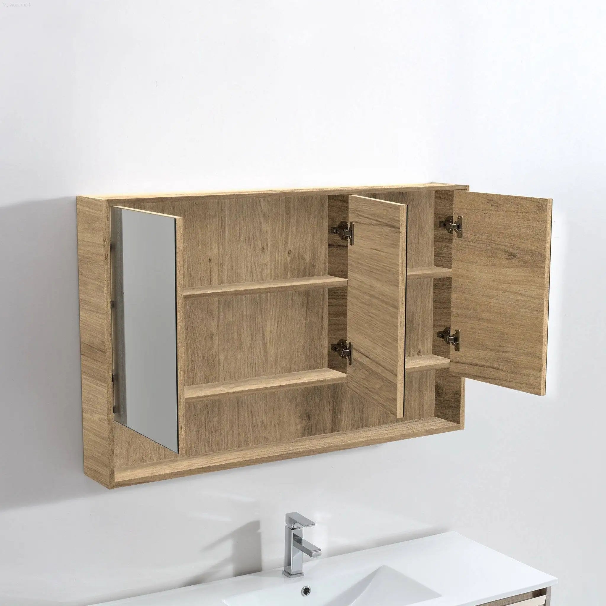 1200mm Oak Shaving Cabinet