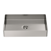 RECTANGLE STAINLESS STEEL BASIN BRUSHED NICKEL