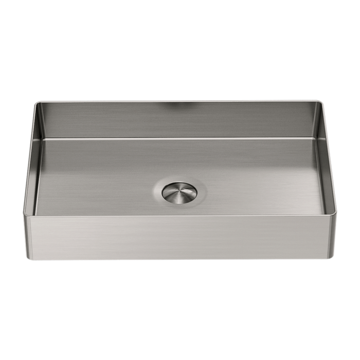 RECTANGLE STAINLESS STEEL BASIN BRUSHED NICKEL