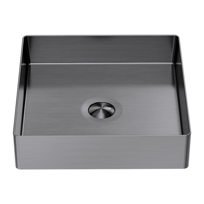400MM SQUARE STAINLESS STEEL BASIN GRAPHITE