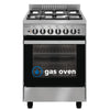 Emilia 53cm stainless steel cooker with fan assisted gas oven