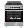 Emilia 60cm stainless steel Dual Fuel cooker with electric oven