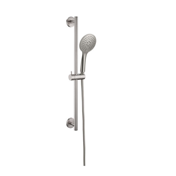 DOLCE RAIN SHOWER RAIL WITH PUSH BUTTON SHOWER BRUSHED NICKEL