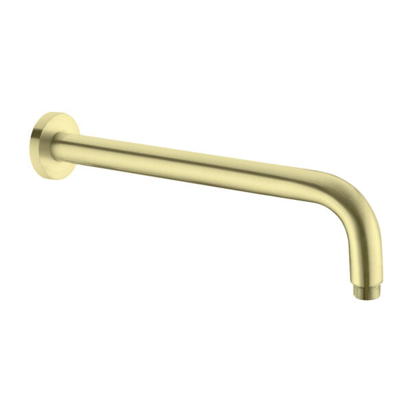 ROUND SHOWER ARM BRUSHED GOLD