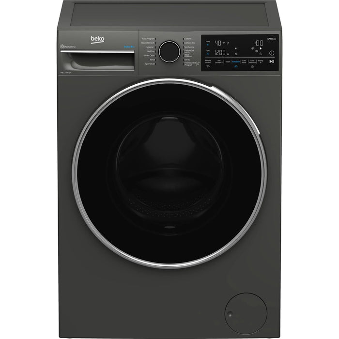 Beko 9kg Autodose WiFi Connected Washing Machine with Steam Grey