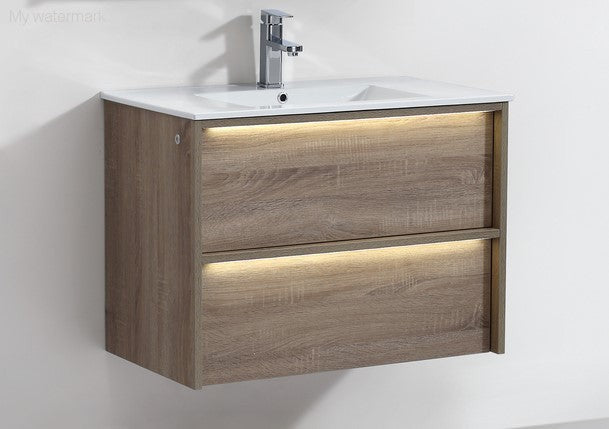 Neon 90Cm Wall Hung Vanity Cabinet Only