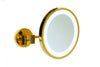 Ablaze 3x Magnification Wall Mounted Shaving Mirror, 250mm Diameter with Concealed Wiring