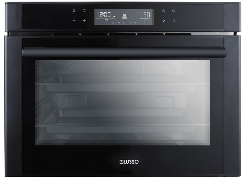 DiLusso Freestanding Combi Steam Oven - Black - 28L capacity, Steam, Grill and Bake, Full stainless steel interior, Top opening water reservoir