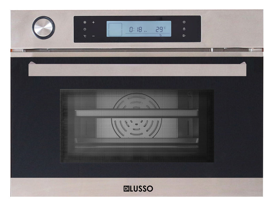 DiLusso 600mm Built in Combi Steam Oven - 45L capacity. Steam, Grill and Convection Oven with SS trim