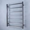 Radiant Square 600mm Heated 7 Bar Towel Ladder RH Wired