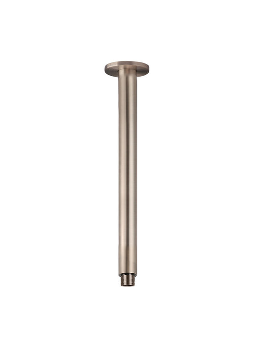 Round Ceiling Shower Arm 300mm - Champagne