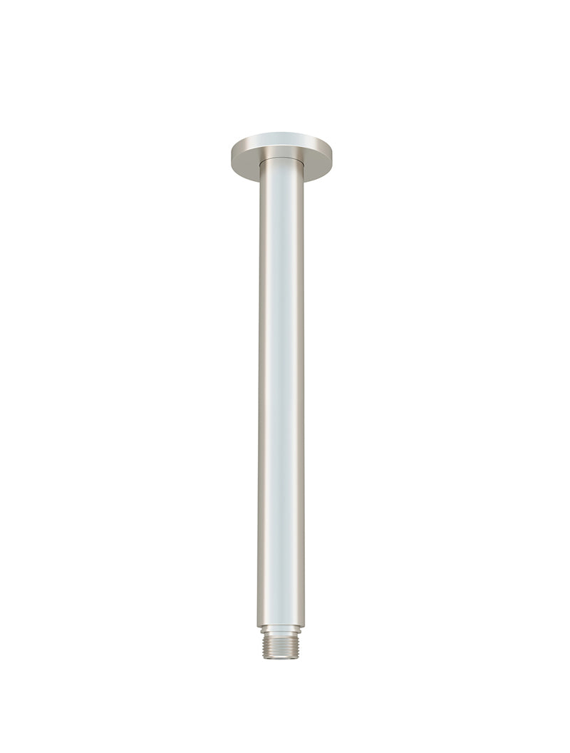 Round Ceiling Shower Arm 300mm - Brushed Nickel