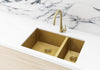 Sink Strainer and Waste Plug Basket with Stopper - Brushed Bronze Gold