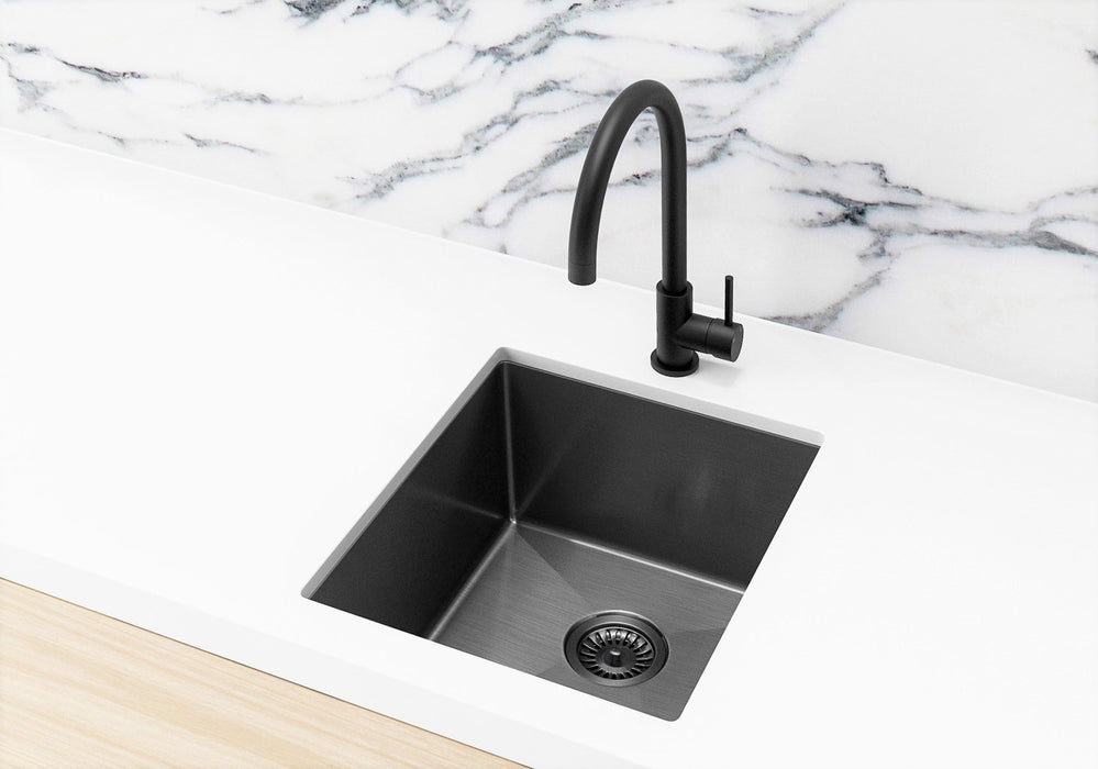 Kitchen Sink - Single Bowl 380 x 440 - Gunmetal Black