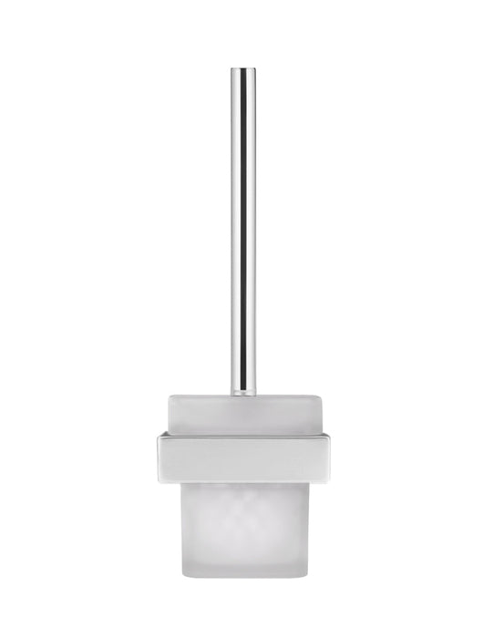Square Toilet Brush & Holder - Polished Chrome (SKU:MTO01-C) by Meir