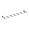 MECCA DOUBLE TOWEL RAIL 600MM BRUSHED NICKEL