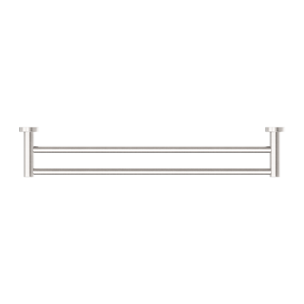 MECCA DOUBLE TOWEL RAIL 600MM BRUSHED NICKEL