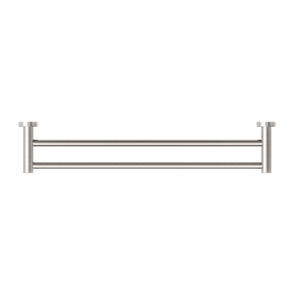 CLASSIC/DOLCE DOUBLE TOWEL RAIL 600MM BRUSHED NICKEL