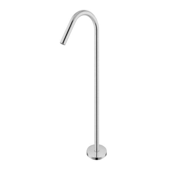 MECCA FLOOR STANDING BATH SPOUT ONLY BRUSHED NICKEL