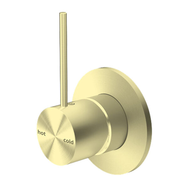 MECCA SHOWER MIXER HANDLE UP BRUSHED GOLD