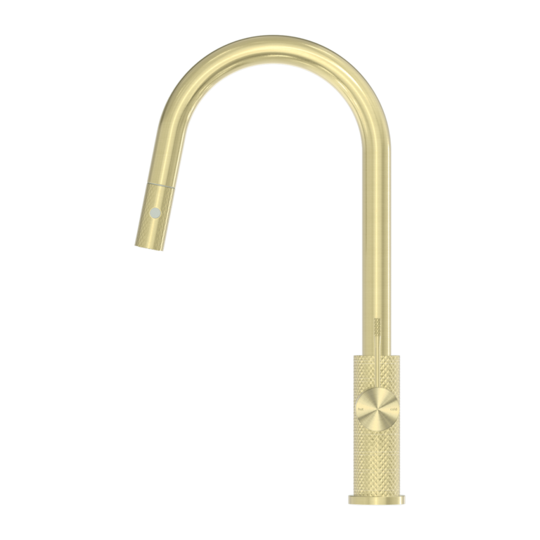 OPAL PULL OUT SINK MIXER WITH VEGIE SPRAY FUNCTION BRUSHED GOLD
