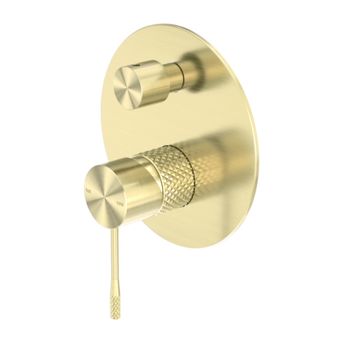 OPAL SHOWER MIXER WITH DIVERTOR BRUSHED GOLD