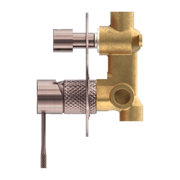 OPAL SHOWER MIXER WITH DIVERTOR BRUSHED BRONZE