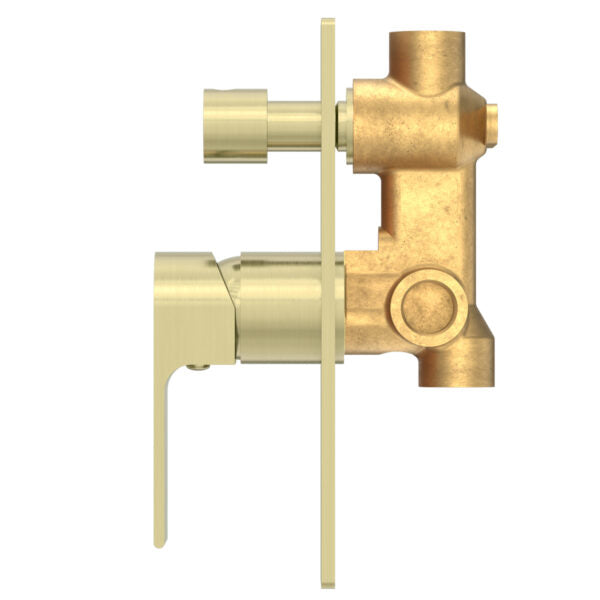 BIANCA SHOWER MIXER WITH DIVERTOR BRUSHED GOLD