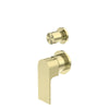 BIANCA SHOWER MIXER WITH DIVERTOR SEPARATE PLATE BRUSHED GOLD