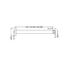 ROUND CEILING ARM 300MM LENGTH MATTE WHITE