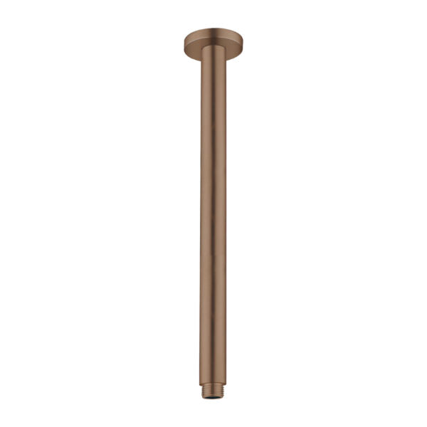 ROUND CEILING ARM 300MM LENGTH BRUSHED BRONZE