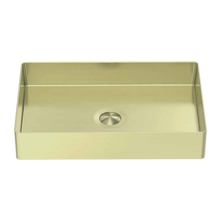 RECTANGLE STAINLESS STEEL BASIN BRUSHED GOLD