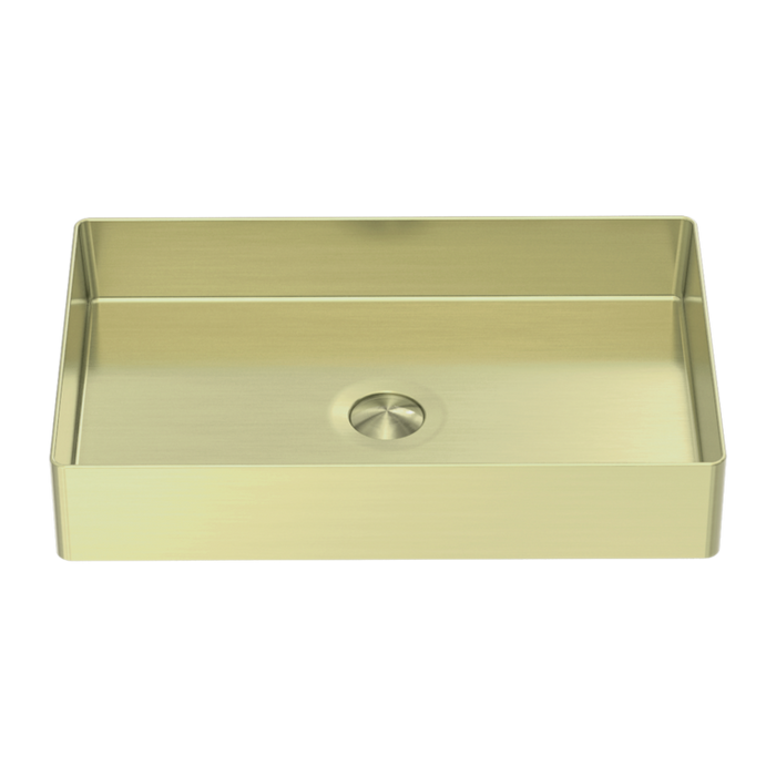 RECTANGLE STAINLESS STEEL BASIN BRUSHED GOLD