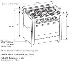 Kleenmaid 90Cm Freestanding Dual Fuel Oven
