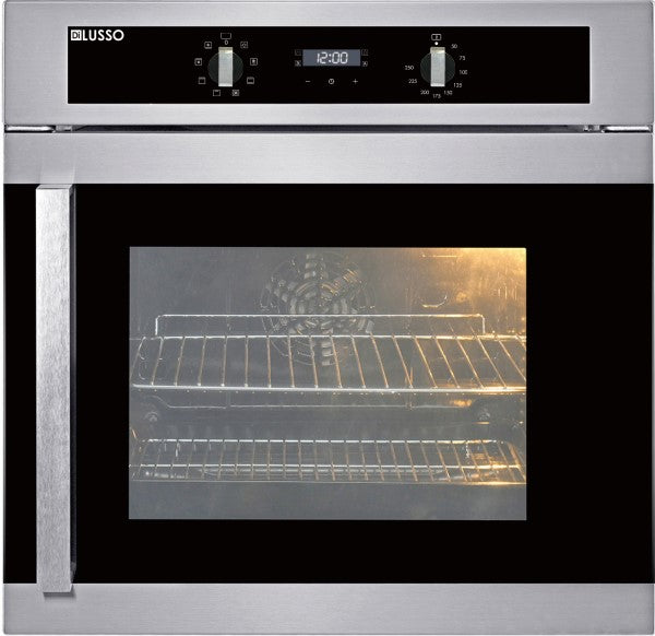 DiLusso 600mm Side Opening Electric 67L Oven - 9 Functions, Triple glazed, Digital timer, Reversible door