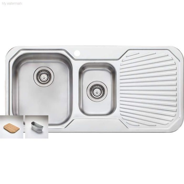 Petite 1 & 1/2 Bowl Sink With Drainer