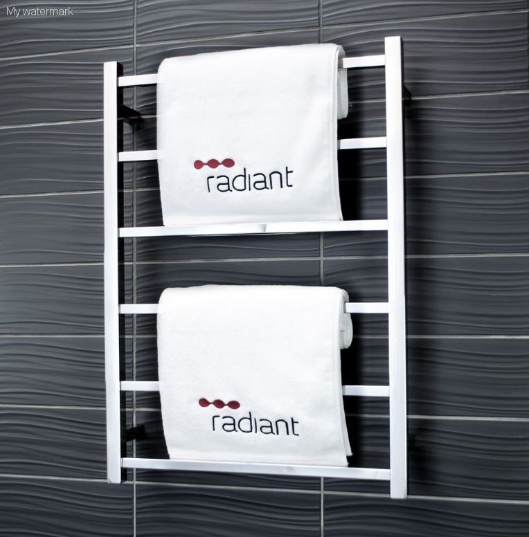 Radiant Square 600mm Non Heated 6 Bar Towel Ladder