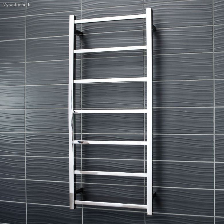 Radiant Square 500mm Non Heated 7 Bar Towel Ladder
