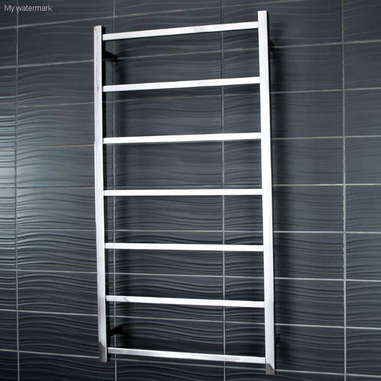 Radiant Square 600mm Non Heated 7 Bar Towel Ladder