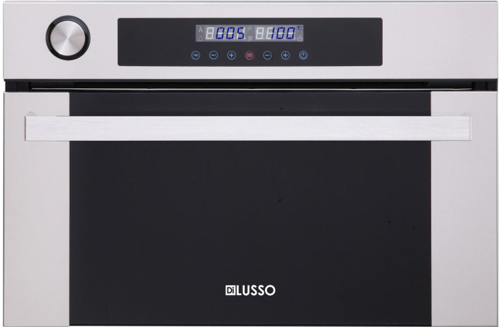 DiLusso 600mm Built in Stainless Steel Steam Oven - 33L capacity, Full stainless steel interior and Accessories, Built in water reservoir