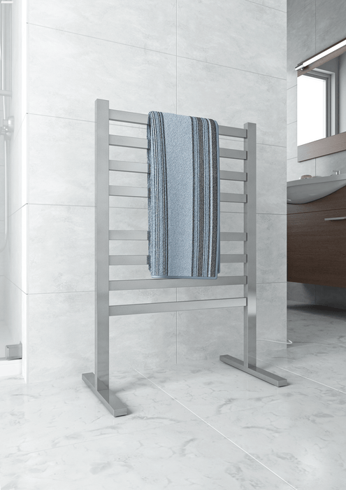 Thermorail Straight Flat Free-Standing Heated Towel Rail