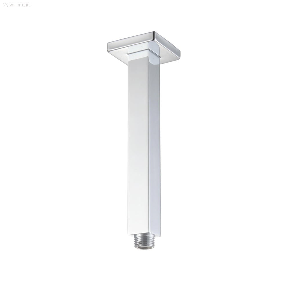 UNIVERSAL Square Ceiling Arm (200mm) Chrome Plate