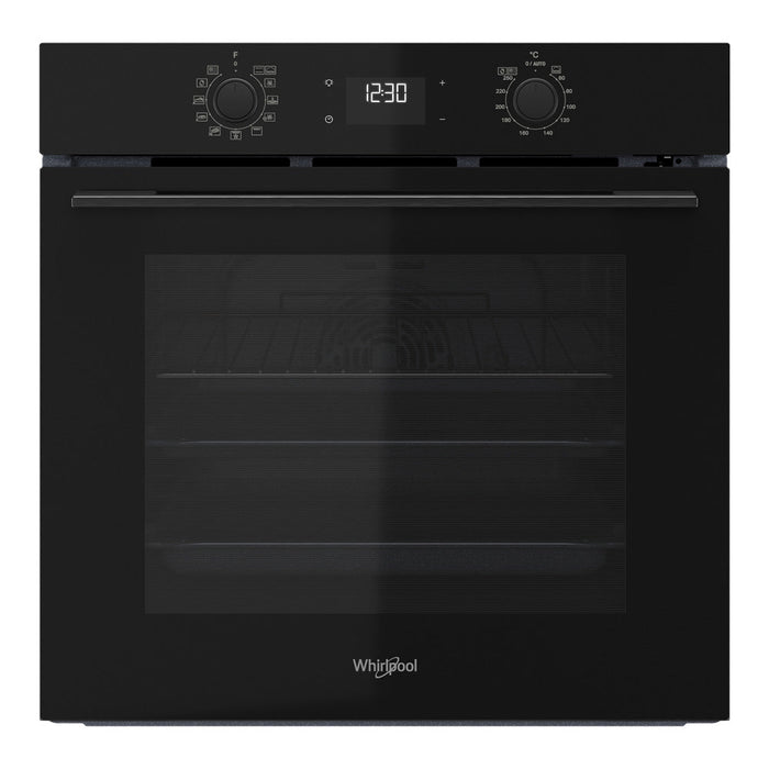 Whirlpool 60cm Multi-Function Hybrid Clean Oven in Black