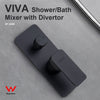 VIVA Shower / Bath Mixer with Divertor Black