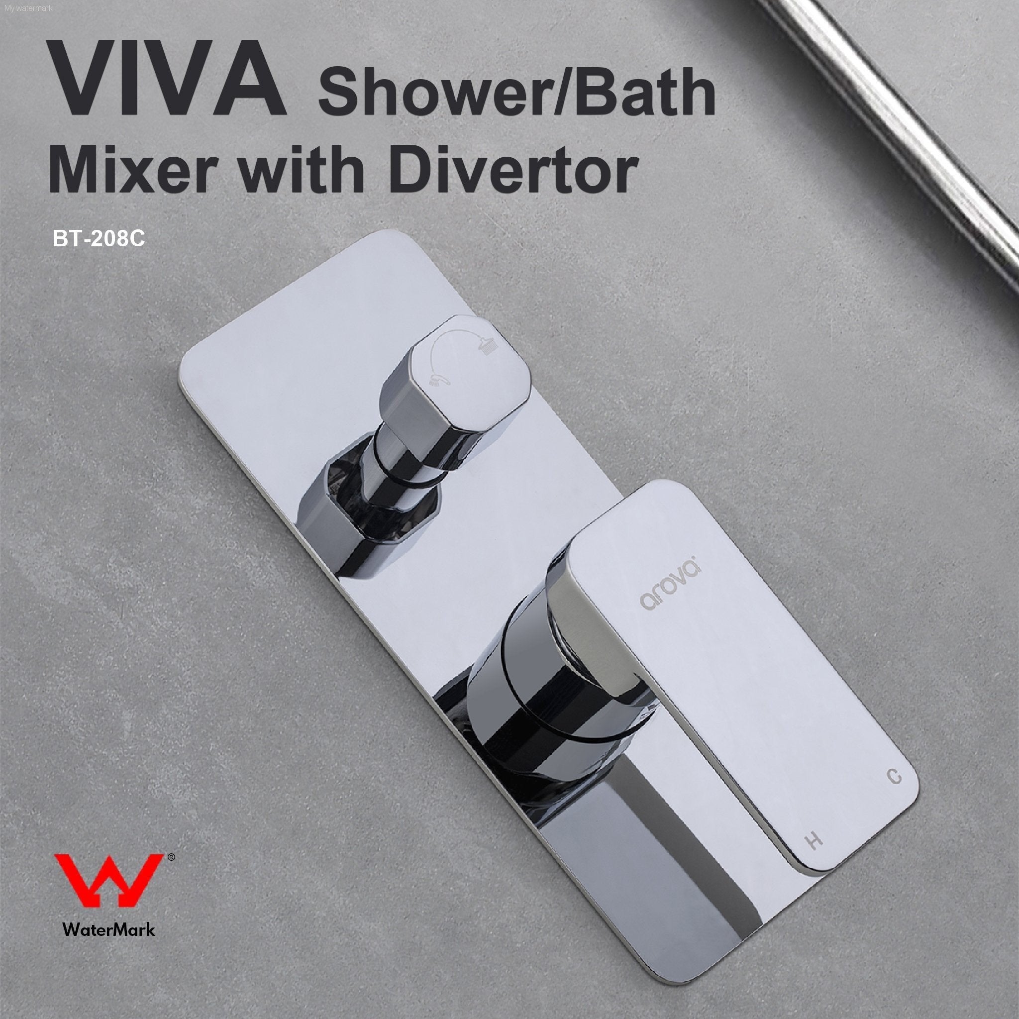 VIVA Shower Bath Mixer with Divertor