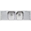 Nu-Petite Double Bowl Topmount Sink With Double Drainer