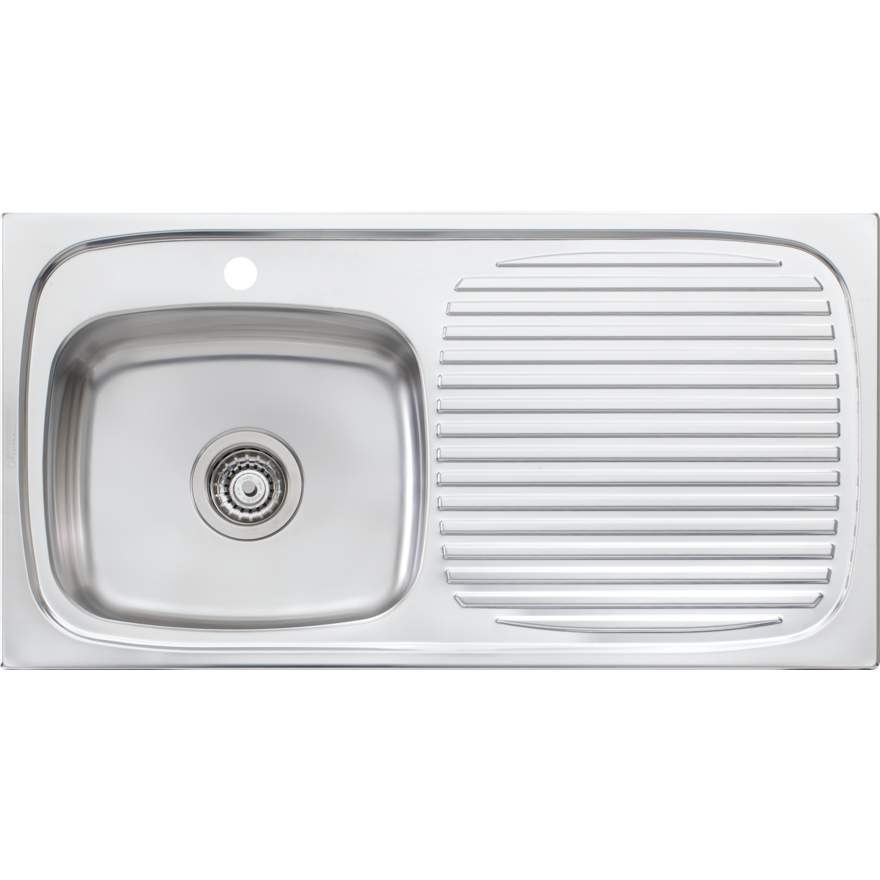 Ultraform Single Bowl Sink With Drainer lh