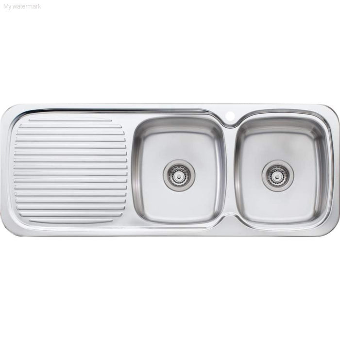 Lakeland Double Bowl Sink With Drainer