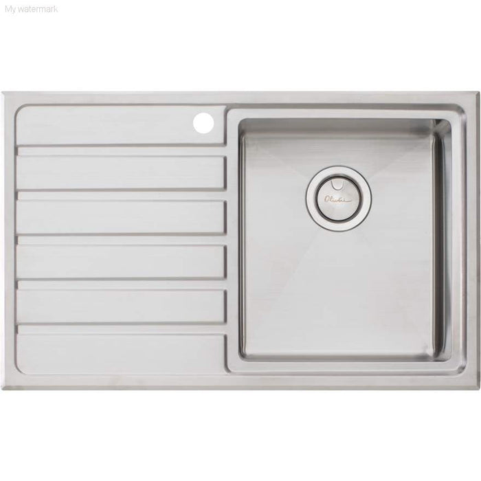 Oliveri Apollo Single Bowl Sink with Drainer