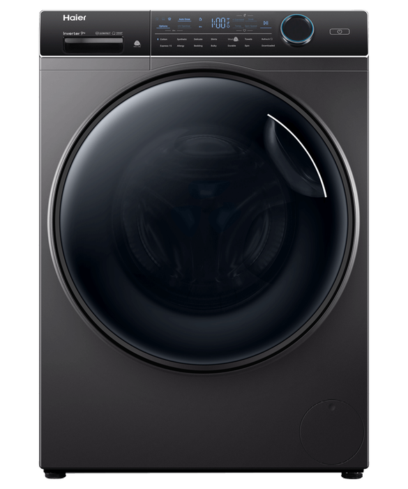 Haier Front Loader Washing Machine, 9kg, UV Protect Black